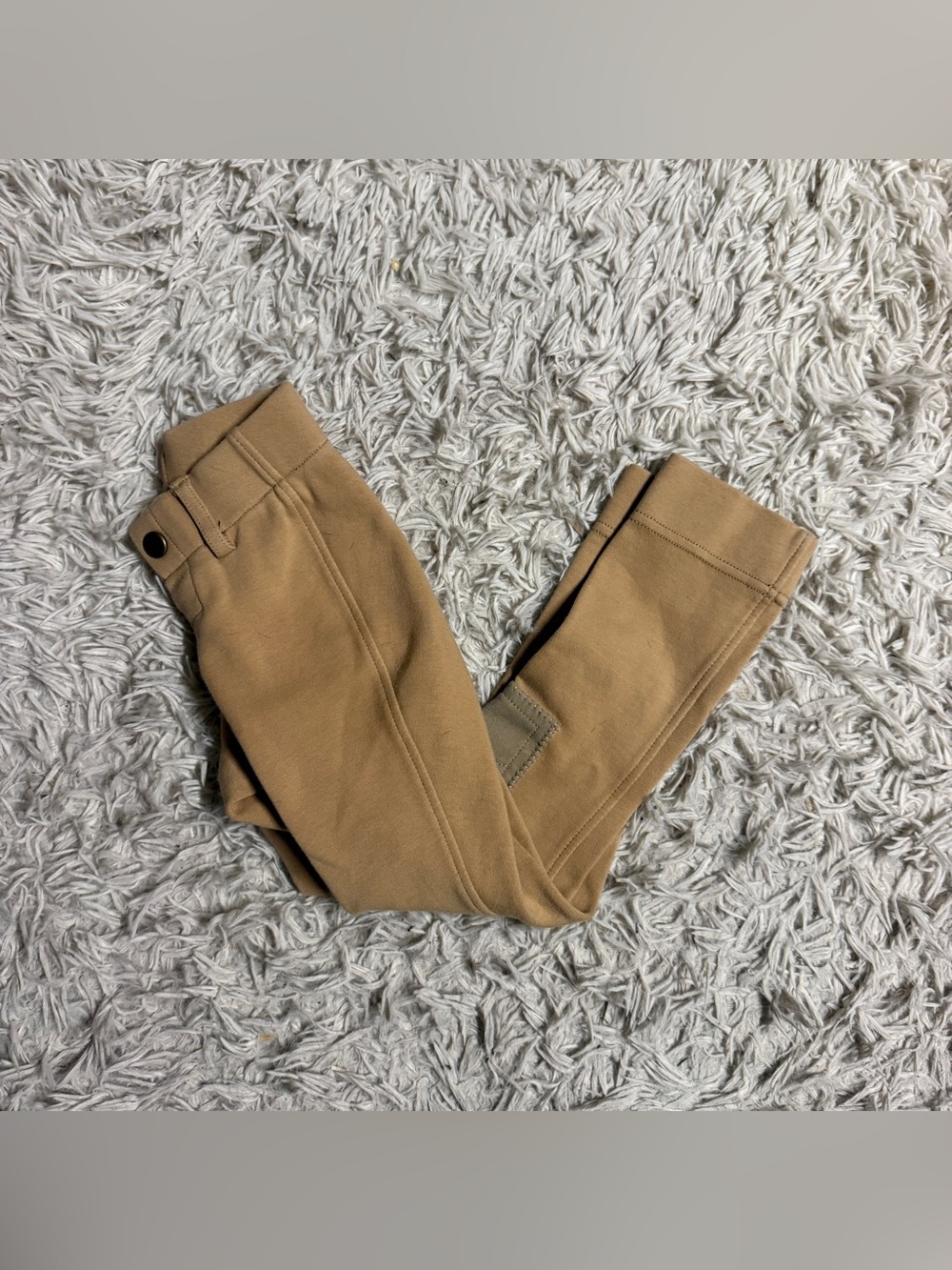 Child’s Size 2R Tan Shires Knee Patch Horseback Riding Tights Breeches. Good Con